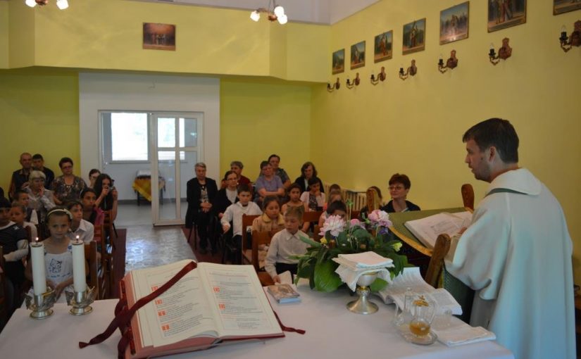 Onești – Primul aniversar al Centrului de zi „Sfânta Maria a Îngerilor (29 mai 2015)