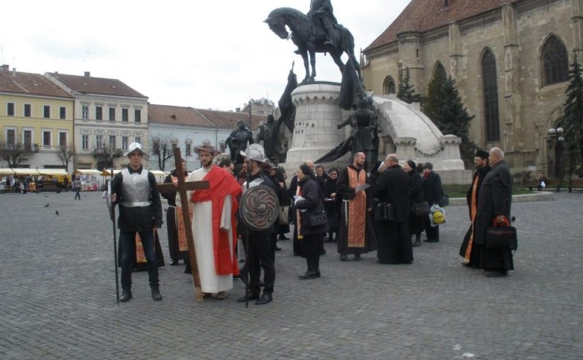 Cluj – Calea Sfintei Cruci pe străzile orașului